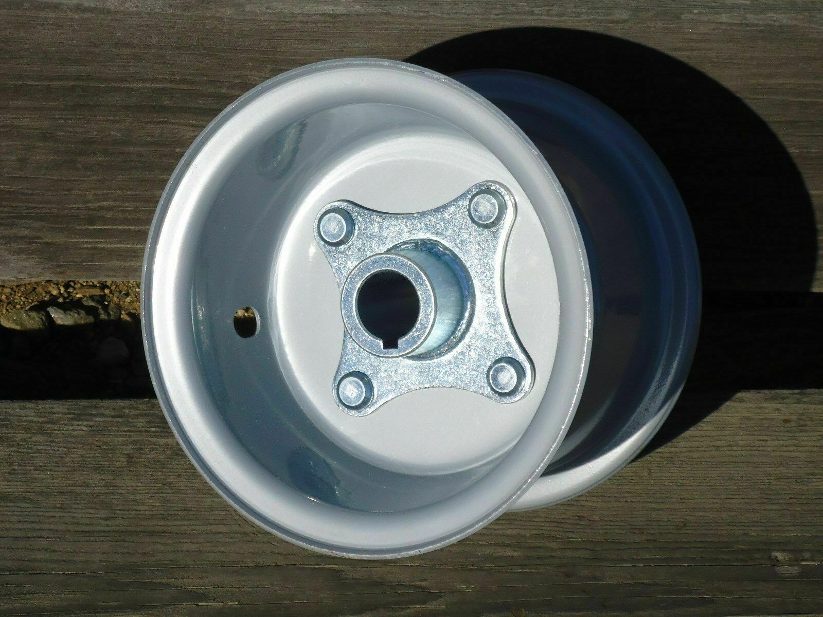 Mini Bike GO KART Plated 6" Split Rim Steel Wheel BEARINGS SPROCKET Hub Hardware